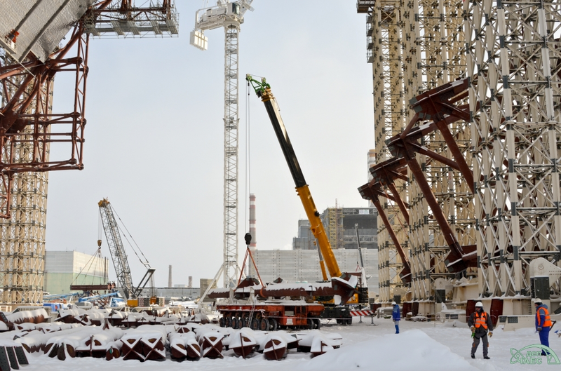 Illustration for article titled Chernobyl's Steel Radiation Shield Is the Biggest Moving Structure Ever